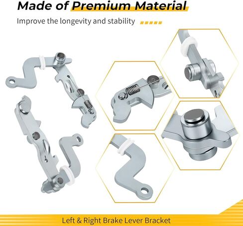 M MATI Left & Right Brake Lever Bracket for Kawasaki Mule 2510 3010 4010 Diese-l KAF950 2002-2013 Mule 3000 3010 3020 4000 4010 KAF620 2001-2024 13236-1355 13236-1356 in Saudi Arabia