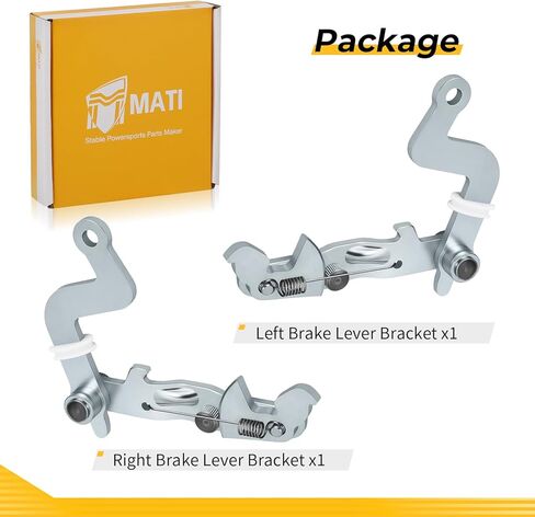 M MATI Left & Right Brake Lever Bracket for Kawasaki Mule 2510 3010 4010 Diese-l KAF950 2002-2013 Mule 3000 3010 3020 4000 4010 KAF620 2001-2024 13236-1355 13236-1356 in Saudi Arabia