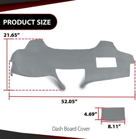 Dash Board Cover Compatible with Toyota Camry 2007-2011 Gray in Saudi Arabia