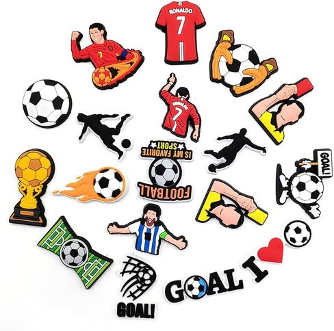 18 قطعة من دبابيس الأحذية الرياضية الساحرة لكرة القدم لتزيين أحذية كرة القدم من أجل الانسداد in Kuwait