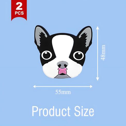 French Bulldog Charms for Bogg Bag, Dog -Themed, Compatible with Simply Southern Beach Tote, 2 Pcs Beach Bag Charms Rubber Inserts Accessories for Women Girls (French Bulldog) in Saudi Arabia