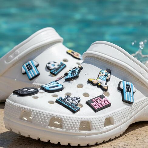 Soccer Shoes Charms, World Cup 2026 Soccer Shoes Charms for Soccers Fans, Sports Shoes Charm for Personalizing Footwear, World Cup Decorations 2026, 16-Piece Set in Kuwait