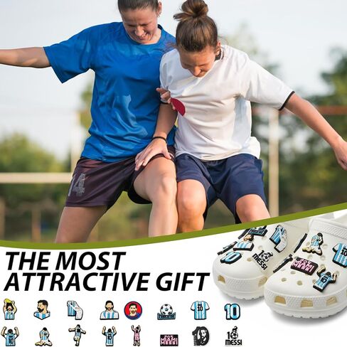 Soccer Shoes Charms, World Cup 2026 Soccer Shoes Charms for Soccers Fans, Sports Shoes Charm for Personalizing Footwear, World Cup Decorations 2026, 16-Piece Set in Kuwait