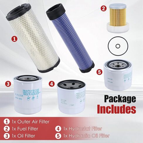طقم مرشح خدمة الصيانة مناسب لكوبوتا L2800 L3200 L3400 L3700SU L3800 HST يستبدل HH164-32430 HHK70-14073 HH3A0-82623 6A320-59330 in Saudi Arabia