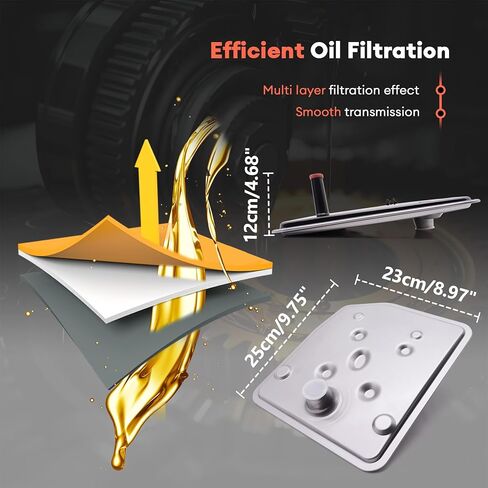 موصل إطار ناقل الحركة 6R80 AL3Z-7G276-D يناسب P0720 P0722 P0776 مع ختم جسم الصمام قطعتين، فلتر ناقل الحركة وحشية لفورد F150 F-250 F350 موستانج ترانزيت لينكولن نافيجيتور in Saudi Arabia