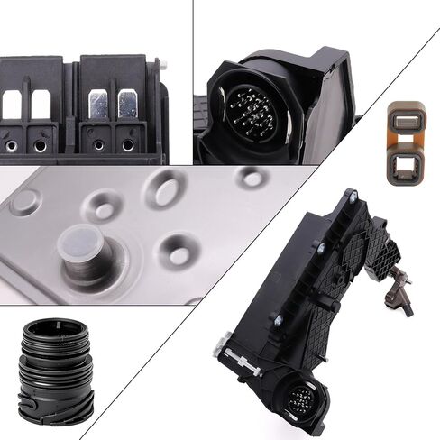 موصل إطار ناقل الحركة 6R80 AL3Z-7G276-D يناسب P0720 P0722 P0776 مع ختم جسم الصمام قطعتين، فلتر ناقل الحركة وحشية لفورد F150 F-250 F350 موستانج ترانزيت لينكولن نافيجيتور in Saudi Arabia