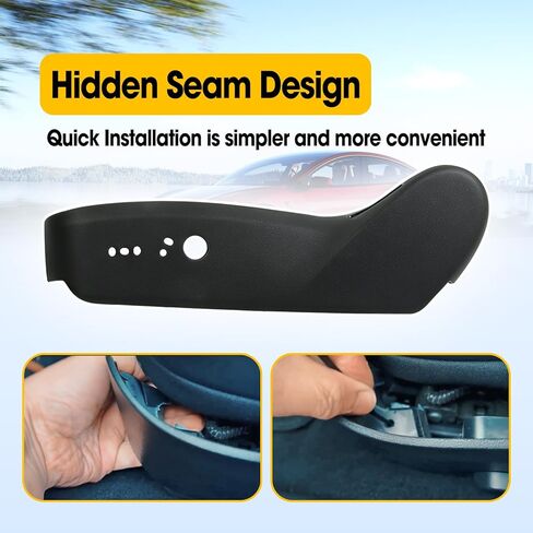 Driver Side Seat Trim Cover Outer Trim Panel Fit for Tesla Model 3 Y 2017-2023 Replace 1088964 1097518 1638332-00-C 1098349-00-G, Front Left Outer Trim Cover Shield Panel in Saudi Arabia