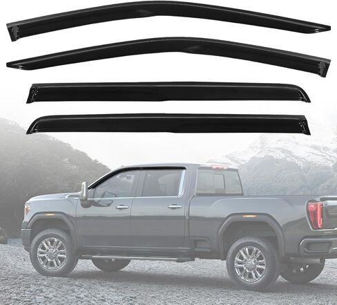 Window Visors Fit for Chevrolet 2002-2006 Avalanche/Rain Guard Shade Deflector Window Visors 4pcs/Sun Vent Shields Deflectors in Saudi Arabia