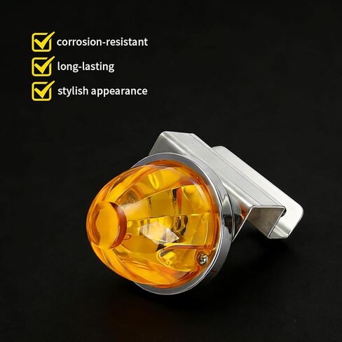 AUTOVIC Amber LED Watermelon Light with Stainless Steel Bracket, Angled Straight Down in Saudi Arabia