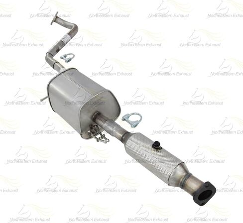 Exhaust Catalytic w/Muffler Assembly Kit Compatible for 2014-2018 Soul 2.0L | EPA-Approved | Stainless Steel | Northeastern Exhaust | Includes Gaskets, Clamps & Bolts & Nuts | Direct-Fit in Saudi Arabia