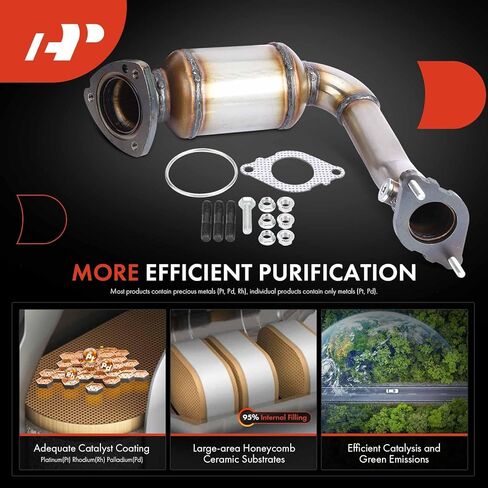 A-Premium Rear Catalytic Converter with Gasket Kit Direct-Fit Compatible with Chevrolet Equinox 2008-2009 & Pontiac Torrent 2008-2009 & Saturn Vue 2008-2010 & Suzuki XL-7, 3.6L, E.P.A. Compliant in Saudi Arabia