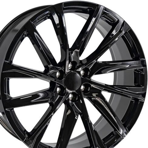 OE Wheels CA90 26 Inch Rims Fit Escalade Style 6x139.7 26x10 Gloss Black - Hollander 4875 (Set of 4) in Saudi Arabia