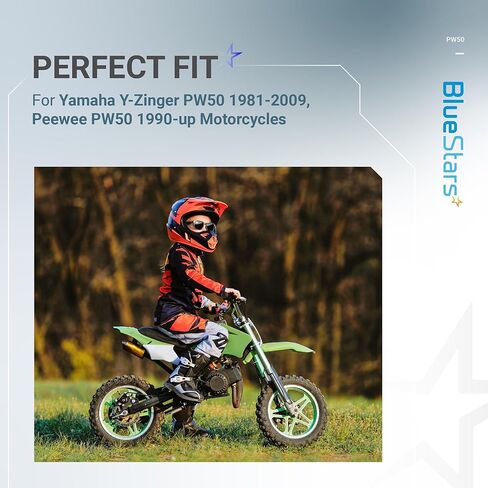 Upgraded PW50 Carburetor Kit - Compatible with Yamaha PW50 Peewee/Y-Zinger (1981–2009) - Includes Air Filter, Fuel Filter, Choke Cable, Throttle Cable, Spark Plug in Saudi Arabia