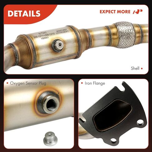A-Premium 2-PC Catalytic Converter with Gasket Kit Direct-Fit Compatible with Dodge Charger 2013-2017 & Chrysler 300 2013-2015, 3.6L, AWD, E.P.A. Compliant in Saudi Arabia