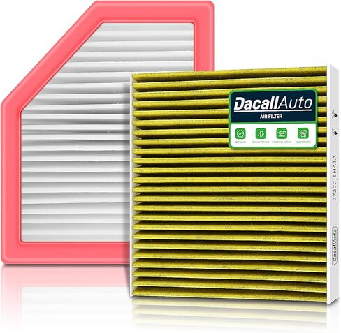 Activated Carbon Cabin & Engine Air Filter Set fit for Nissan Rogue L3-1.5L (2022-2025), for Nissan Rogue L4-2.5L (2021-2023), Replace Part NO. 272775NA1A 16546-6RA0A in Saudi Arabia