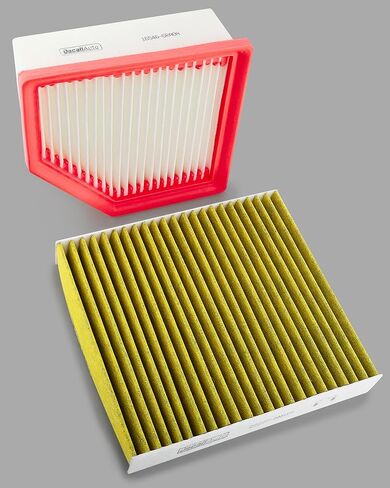 Activated Carbon Cabin & Engine Air Filter Set fit for Nissan Rogue L3-1.5L (2022-2025), for Nissan Rogue L4-2.5L (2021-2023), Replace Part NO. 272775NA1A 16546-6RA0A in Saudi Arabia
