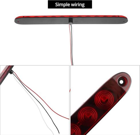 QWORK 2 Pack LED Red Trailer Brake Tail Light - 11 LEDs, for 12V Boats Trucks Trailers in Saudi Arabia