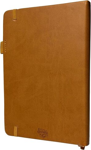 Lined Leather Journal Notebook for Women, Men, College, Business and Travel, A5 Hardcover Notebook Journal with American Statue of Liberty Design, 250 Pages, College Ruled, 5.8'' x 8.4'' Inches, Brown, Lay Flat, with Pen Holder and Bookmark in Saudi Arabia