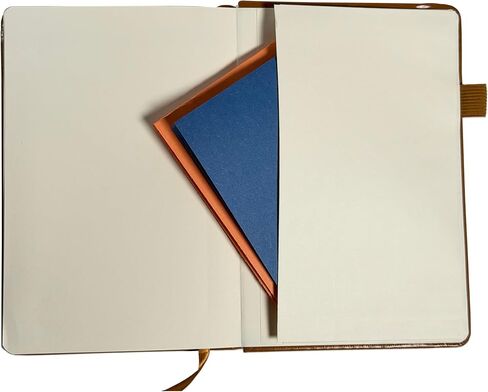 Lined Leather Journal Notebook for Women, Men, College, Business and Travel, A5 Hardcover Notebook Journal with American Statue of Liberty Design, 250 Pages, College Ruled, 5.8'' x 8.4'' Inches, Brown, Lay Flat, with Pen Holder and Bookmark in Saudi Arabia