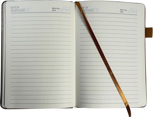 Lined Leather Journal Notebook for Women, Men, College, Business and Travel, A5 Hardcover Notebook Journal with American Statue of Liberty Design, 250 Pages, College Ruled, 5.8'' x 8.4'' Inches, Brown, Lay Flat, with Pen Holder and Bookmark in Saudi Arabia