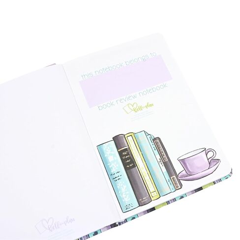 kellofaplan Reading Journal Book Review Notebook, A5 Size, Book Bound, 124 Premium Sheets, 80lb Paper, Personal Reading Tracker with Space for Titles, Ratings, Quotes, Reflections in Saudi Arabia