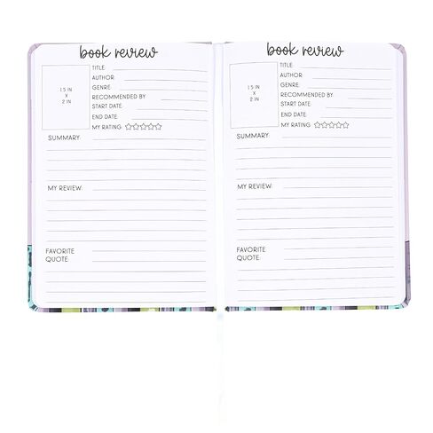 kellofaplan Reading Journal Book Review Notebook, A5 Size, Book Bound, 124 Premium Sheets, 80lb Paper, Personal Reading Tracker with Space for Titles, Ratings, Quotes, Reflections in Saudi Arabia