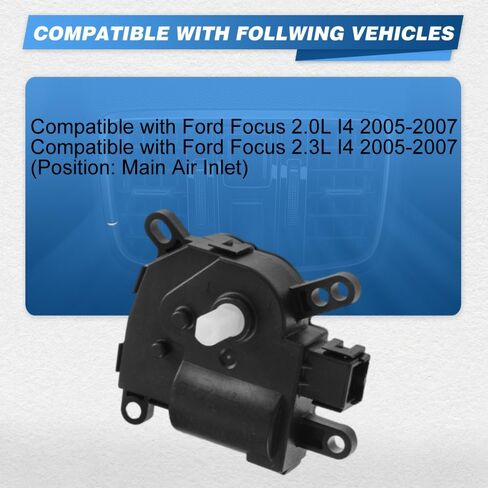 HVAC AC Heater Blend Door Actuator, HVAC Control Module, Compatible with Ford Focus 2.0L 2.3L I4 2005-2007, 1M5Z19E616AA, 2Pins, 1pc in Saudi Arabia