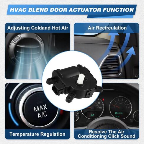 HVAC AC Heater Blend Door Actuator, HVAC Control Module, Compatible with Ford Focus 2.0L 2.3L I4 2005-2007, 1M5Z19E616AA, 2Pins, 1pc in Saudi Arabia