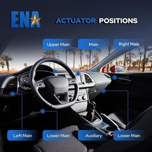 ENA HVAC Air Blend Door Actuator 604-970 Compatible with Nissan Titan Armada Pathfinder Armada Quest Infiniti QX56 2004 2005 2006 2007 2008 2009 2010 2011 2012 2013 2014 2015 Replaces 27743ZP00A in Saudi Arabia