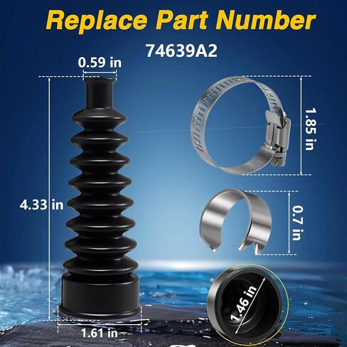 Shift Cable Bellow Kit Compatible with MerCruiser Stern Drives Alpha Gen I & II, Bravo I, II & III Sierra Replace# 74639A2 in Saudi Arabia