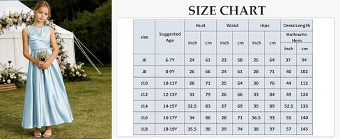 Sevintage Satin Junior Bridesmaid Dresses for Teen Girls A line Formal Wedding Party Gowns in Kuwait