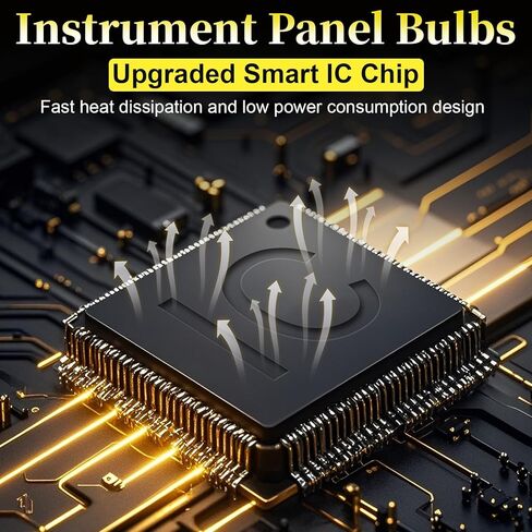 Sixzoo 40 مجموعة مصابيح T10 T5 LED، مصابيح مجموعة الأدوات، مصابيح داش للسيارة الداخلية مع مقبس ملتوي، أضواء مؤشر مجموعة القياس، 37 74 73 2723 2721 T10 158 168 194 2825 مصباح إسفين in Kuwait