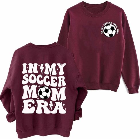 سويت شيرت بغطاء للرأس من In My Soccer Mom Era، سويت شيرت بغطاء للرأس مضحك للعبة يوم كرة القدم in Kuwait