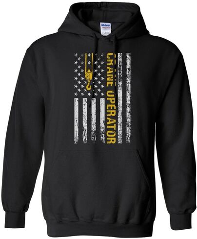 USA Crane Operator Hoodie Sweatshirt Unisex in Saudi Arabia