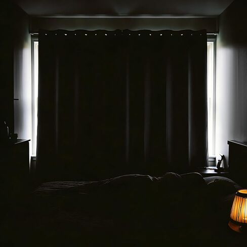 100% Blackout Curtains for Bedroom, 84 Inches Black Out Curtains for Living Room, Light Blocking Curtains for Nursery Windows, 2 Panels, Grommet (Ivory White Khaki) in Saudi Arabia