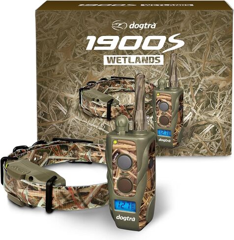 Dogtra 1900S BLACK Boost & Lock E-Collar جهاز تدريب الكلاب عن بعد بمدى 1 ميل، مريح IPX9K مقاوم للماء عالي الإخراج، أسود غير لامع in Saudi Arabia