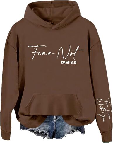 Fear Not For I am With You Hoodie Bible Verse Faith Hoodie For Christian in Saudi Arabia
