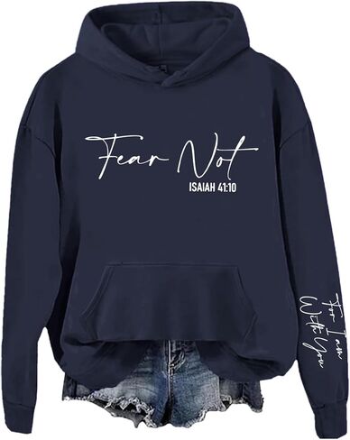 Fear Not For I am With You Hoodie Bible Verse Faith Hoodie For Christian in Saudi Arabia
