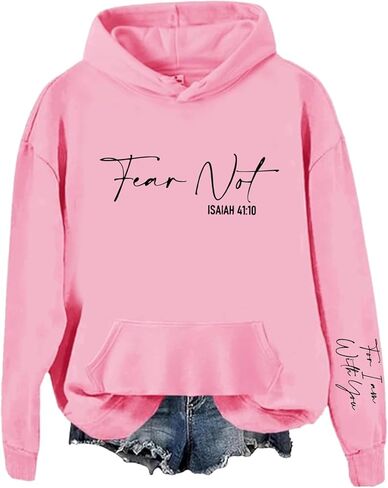 Fear Not For I am With You Hoodie Bible Verse Faith Hoodie For Christian in Saudi Arabia