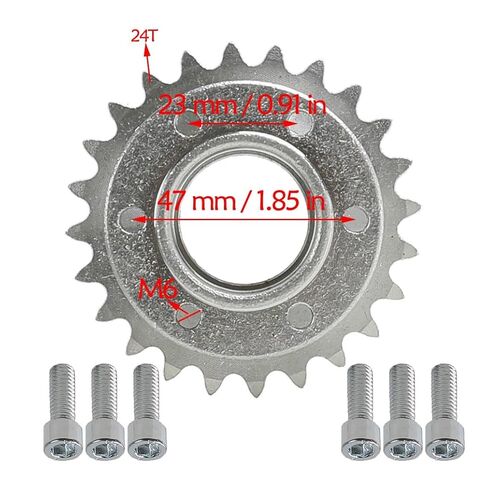 24T الأسنان #35 سلسلة ضرس والعتاد مع 32mm تتحمل 06C نقل سلسلة التروس الصغيرة عجلة القيادة ل DIY الكهربائية سباق الذهاب كارت عربة الغولف ATV أربع عجلات عربات التي تجرها الدواب الكثبان الطرق الوعرة دراجة نارية الترابية حفرة الدراجة in Saudi Arabia
