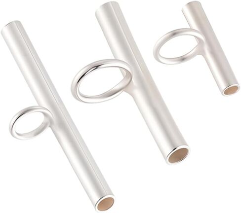 Beebeecraft 1 Box 3Pcs Pin to Pendant Converter 925 Sterling Silver 3 Sizes Brooch Pendant Converters for Changing Horizontal Brooches Pins to Charms in Saudi Arabia