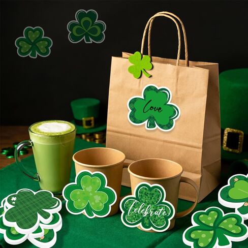 36 Pack St. Patrick's Day Shamrock Sticky Notes 720 Sheet Cute Sticky Notepads 9 Style 3 x 3 Inch Green Lucky Clover Sticky Memo Pads for School Classroom Party Decor Supplies in Saudi Arabia
