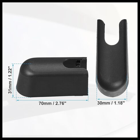 Rear Windshield Wiper Arm Nut Cover Cap Fit for Ford Edge - Pack of 1 Black Replacement Car Parts Replacement Durable Material in Saudi Arabia