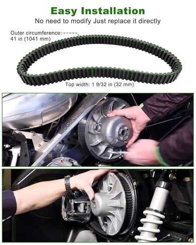 Drive Belt 0823-497 Fit for Arctic Cat Wildcat Sport 2015-2018 Trail 2014-2020 700 XT EPS SE Limited LTD UTV Utility Vehicle, Replace 28G3982 28C3982 28R3982 XTX2272 1 9/32" x 41" Clutch in Saudi Arabia