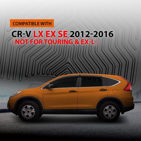 سجادات أرضية G-PLUS TPE تناسب Honda CR-V LX EX SE 2012-2016 (غير مناسبة للتجول وEX-L) ملحقات الشاحنة للصف الأول والثاني وبطانات الشحن وحماية من جميع الأحوال الجوية 3 قطع من Alfombras para Carro in Saudi Arabia