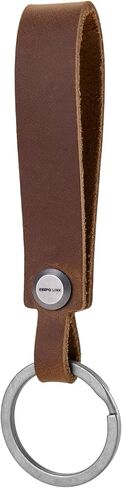 KEEPO LINK Leather Keychain Strap with Titanium Key Ring, Detachable Leather Key Chain Key Fob Holder for Men, OLM03 in Saudi Arabia