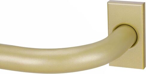 قضبان ستائر ذهبية شديدة التحمل للنوافذ من 32 إلى 120 بوصة، ملفوفة حول قضبان معالجة نافذة التعتيم الطويلة، قضيب ستائر منحني قابل للتعديل مقاس 1 بوصة للأماكن الداخلية والخارجية، جميعها معدنية، سهلة التركيب in Kuwait