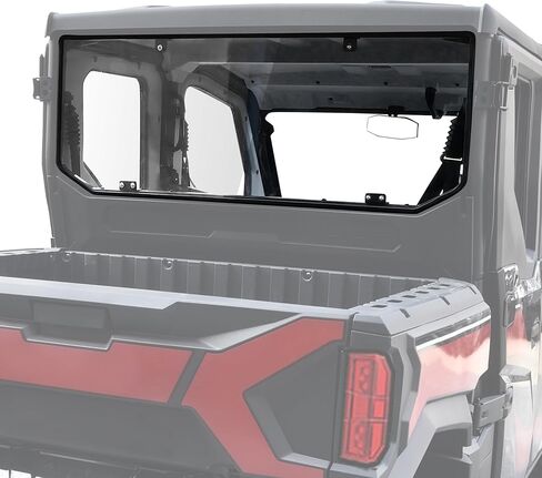 Rear Windshield for Kawasaki Ridge 2024 2025, 1/5" Thick One-piece Impact Resistant PC Back Window with Rubber Strip for Kawasaki Ridge 2024+ Accessories, Clear in Saudi Arabia