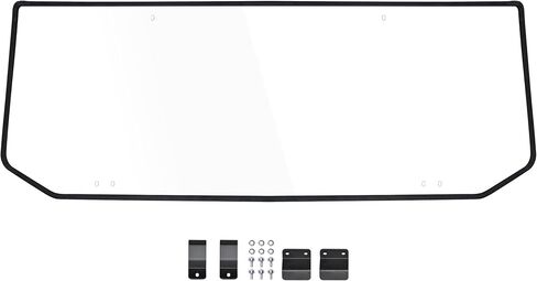 Rear Windshield for Kawasaki Ridge 2024 2025, 1/5" Thick One-piece Impact Resistant PC Back Window with Rubber Strip for Kawasaki Ridge 2024+ Accessories, Clear in Saudi Arabia