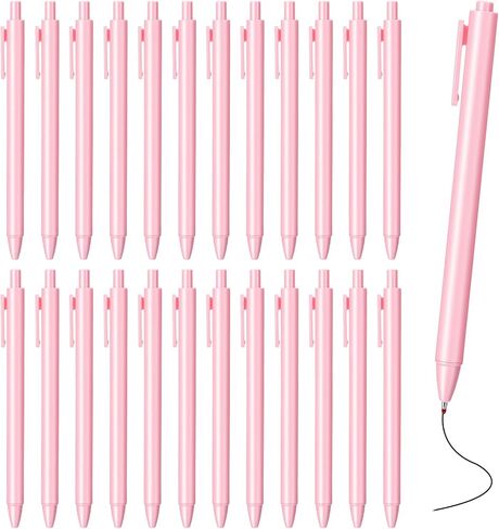25 جهاز كمبيوتر شخصي من أقلام الحبر الجمالية السائبة لطيف الكرة نقطة القلم الوردي الحبر الأسود 0.5 مم قابل للسحب غرامة نقطة الكتابة أقلام الخادم لخادم عيد الميلاد استحمام الطفل العودة إلى المدرسة حزب لصالح الهدايا الفتيات النساء in Kuwait